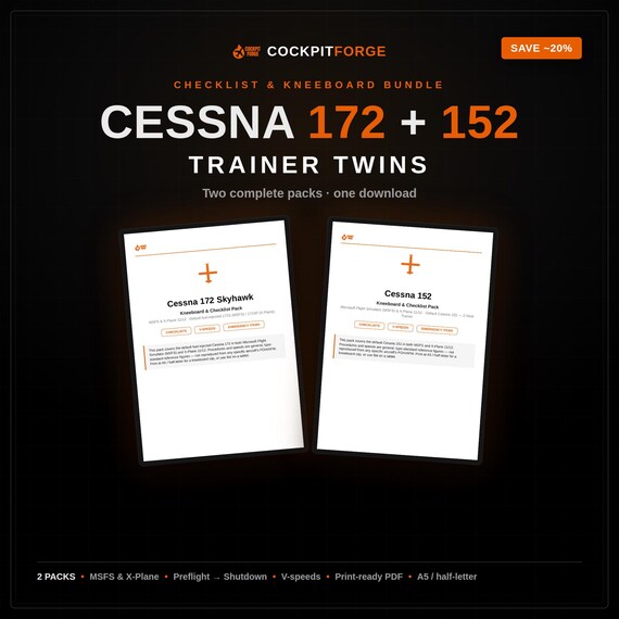 Cessna 172 + 152 — Trainer Twins Bundle
